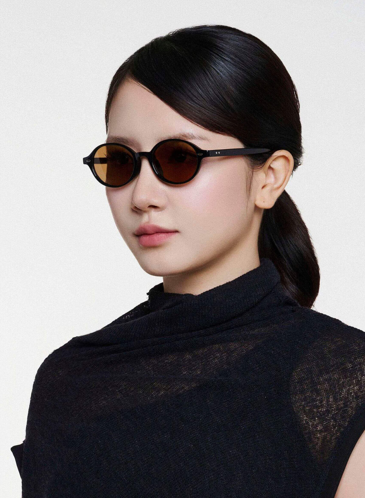 Stacy Sunglasses - RND 0061 - Black - vascara.com