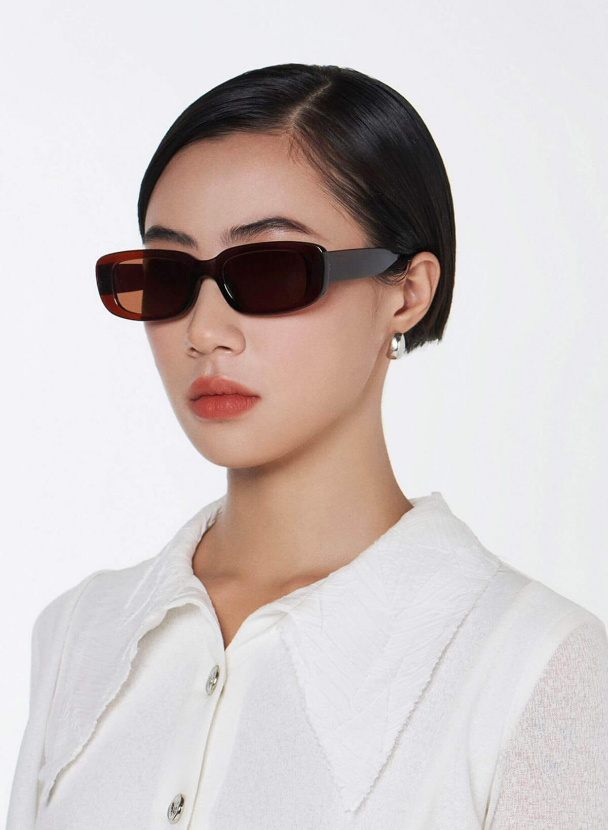 Sylvie Sunglasses - SPC 0020 - Dark Brown - vascara.com