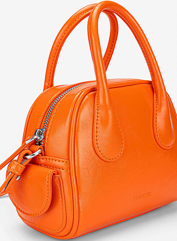 Tubular Strap Mini Handbag - TTE 0197 - Orange - VASCARA