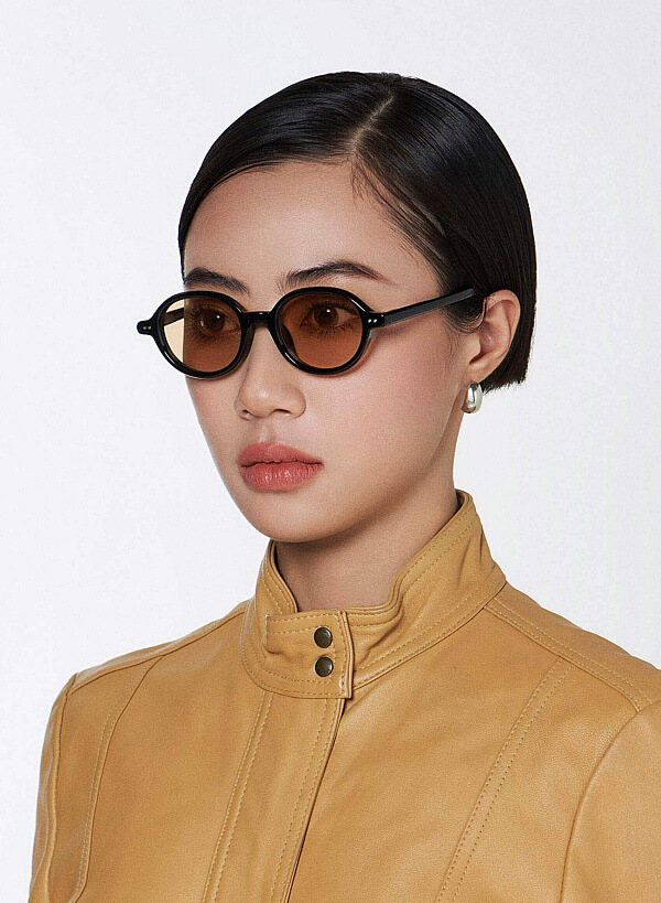 Vivian Sunglasses - RND 0057 - Black - VASCARA
