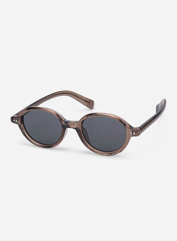Vivian Sunglasses - RND 0057 - Light Brown - VASCARA