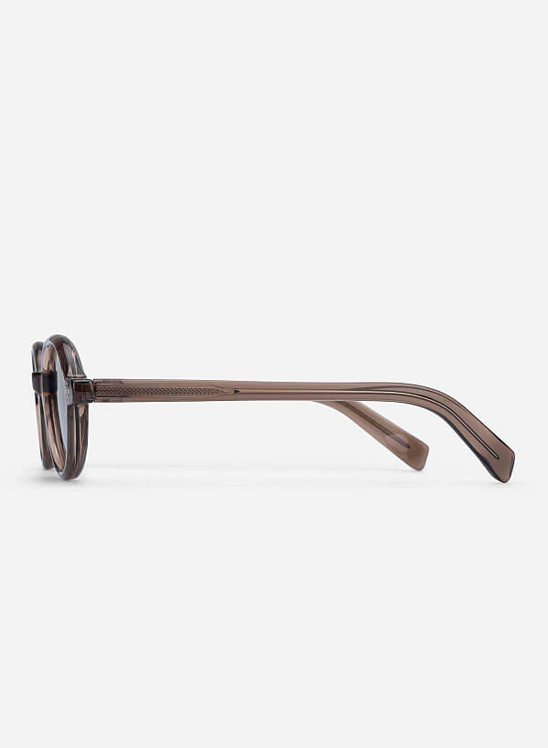 Vivian Sunglasses - RND 0057 - Light Brown - VASCARA
