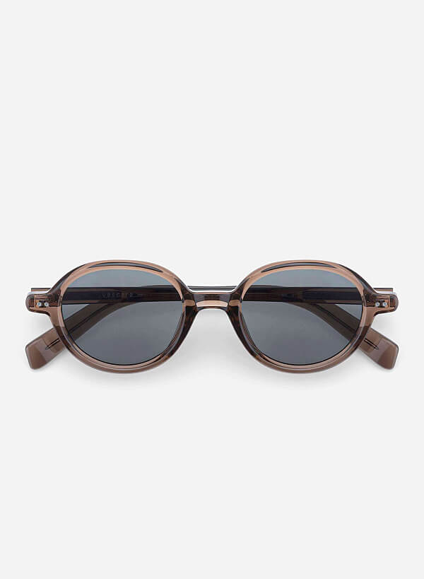 Vivian Sunglasses - RND 0057 - Light Brown - VASCARA