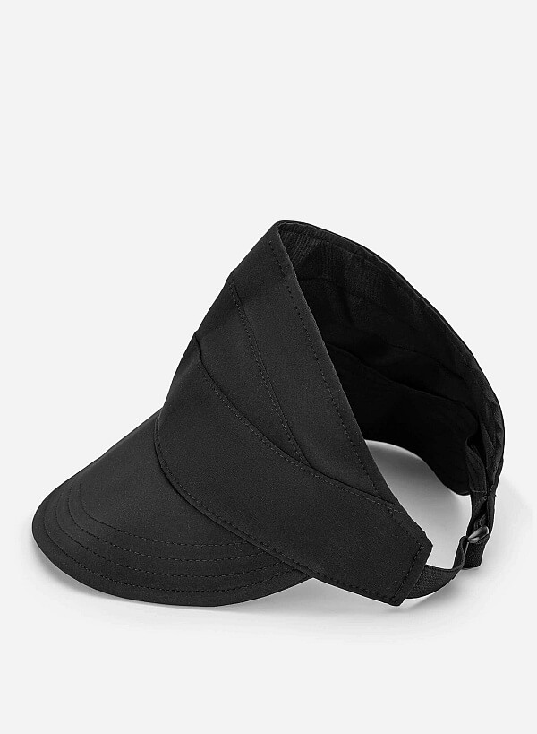 Wide-brim Visor - HAT 0006 - Black - VASCARA