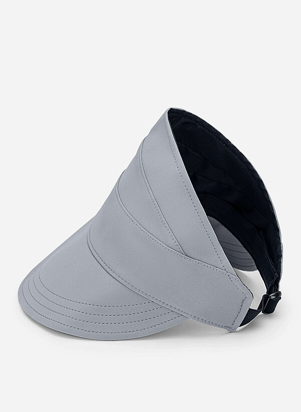 Wide-brim Visor - HAT 0006 - Gray - VASCARA