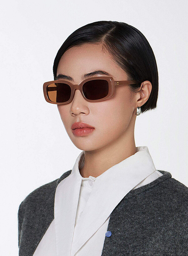 Zeyda Sunglasses - SPC 0019 - Dark Beige - VASCARA