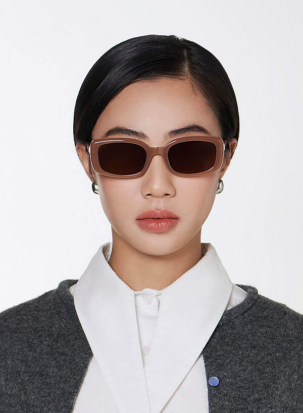 Zeyda Sunglasses - SPC 0019 - Dark Beige - VASCARA