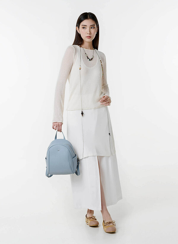 Casual Backpack - BAK 0220 - Light Blue - VASCARA