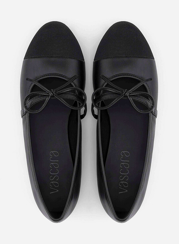 Classic Bow Ballerina Mary Janes - SLI 0439 - Black - VASCARA