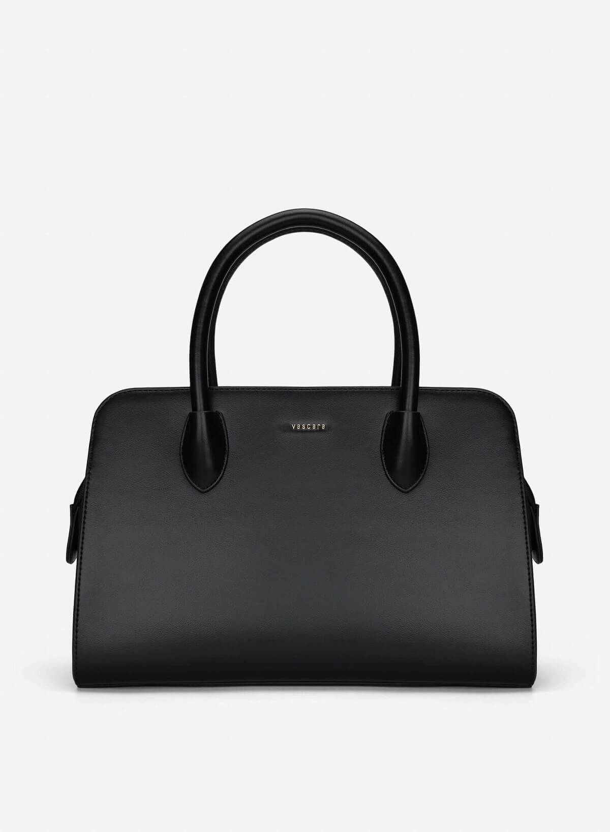 Contrast Faux Leather Detailing Handbag - TTE 0193 - Black - VASCARA