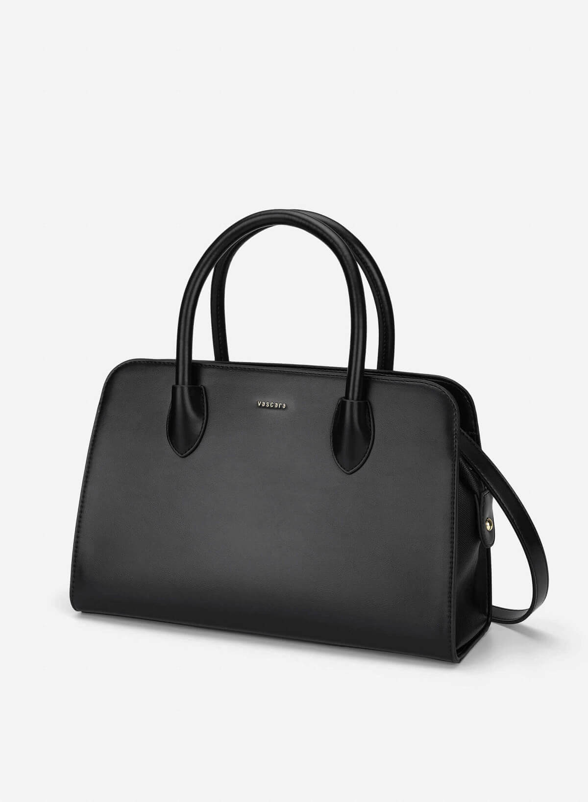 Contrast Faux Leather Detailing Handbag - TTE 0193 - Black - vascara.com