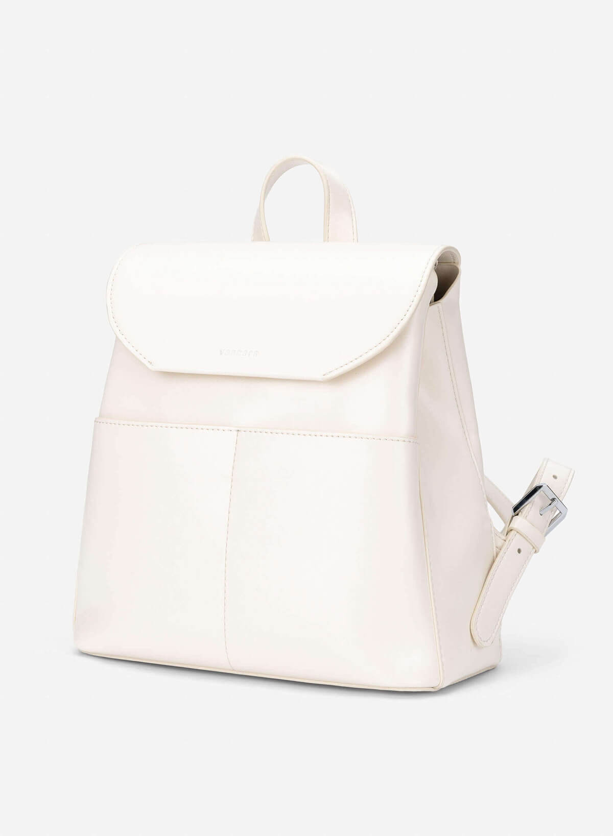 Fold-Over Flap Backpack - BAK 0221 - Cream - vascara.com