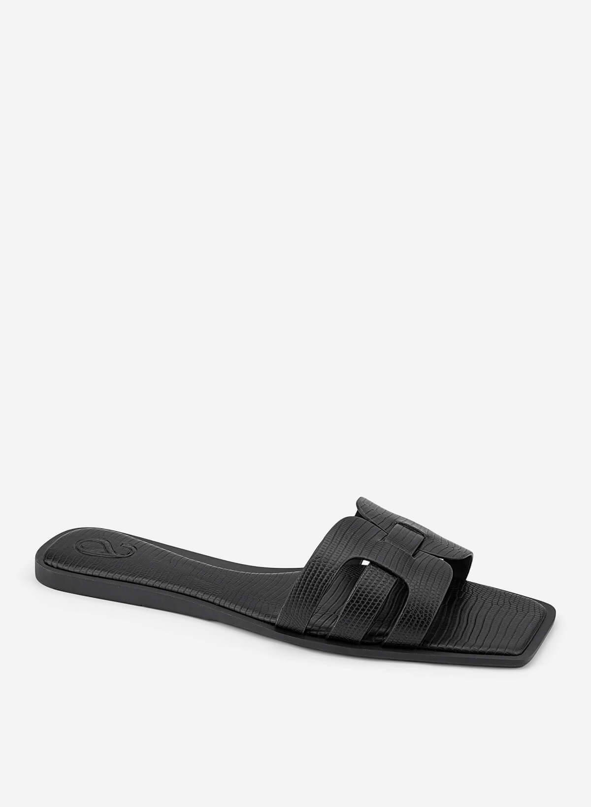 Gladiator Slippers - FLI 0207 - Black - vascara.com