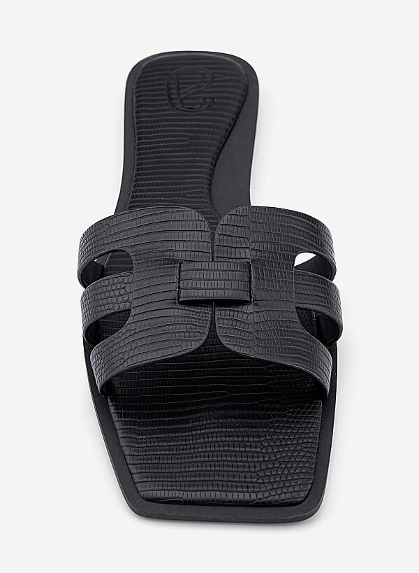Gladiator Slippers - FLI 0207 - Black - VASCARA