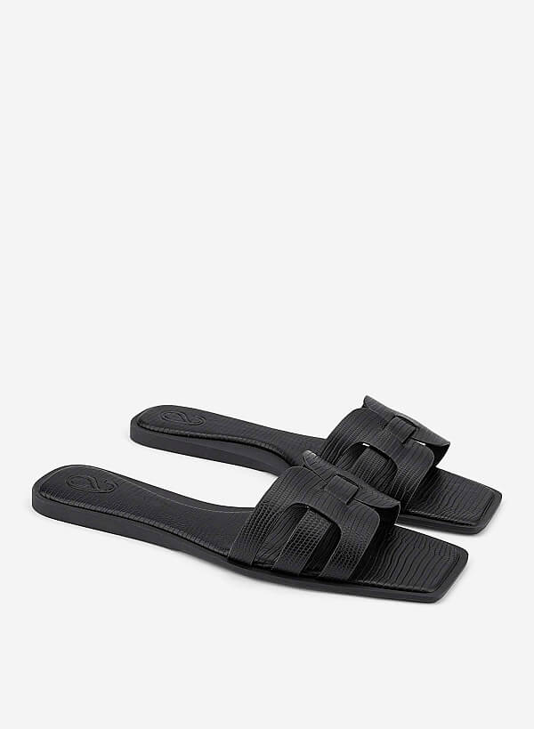 Gladiator Slippers - FLI 0207 - Black - VASCARA
