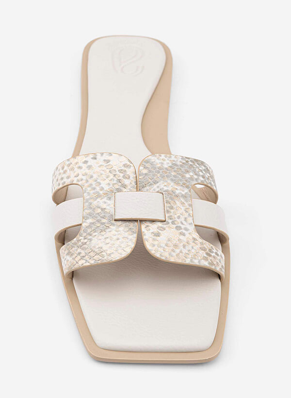 Gladiator Slippers - FLI 0207 - Cream - VASCARA
