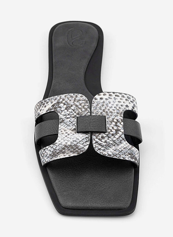 Gladiator Slippers - FLI 0207 - Gray - VASCARA