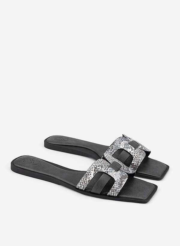 Gladiator Slippers - FLI 0207 - Gray - VASCARA