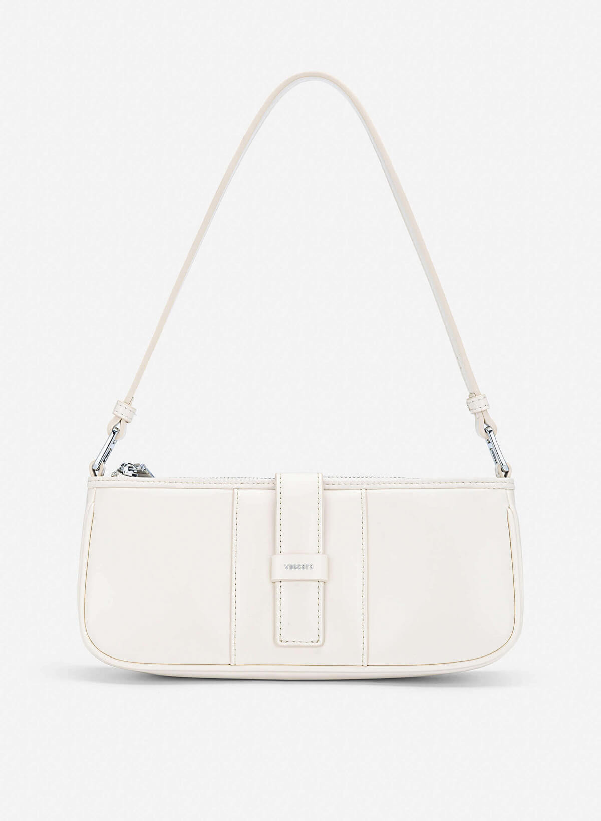 Leopard Print Panel Shoulder Bag - MES 0282 - Cream - VASCARA