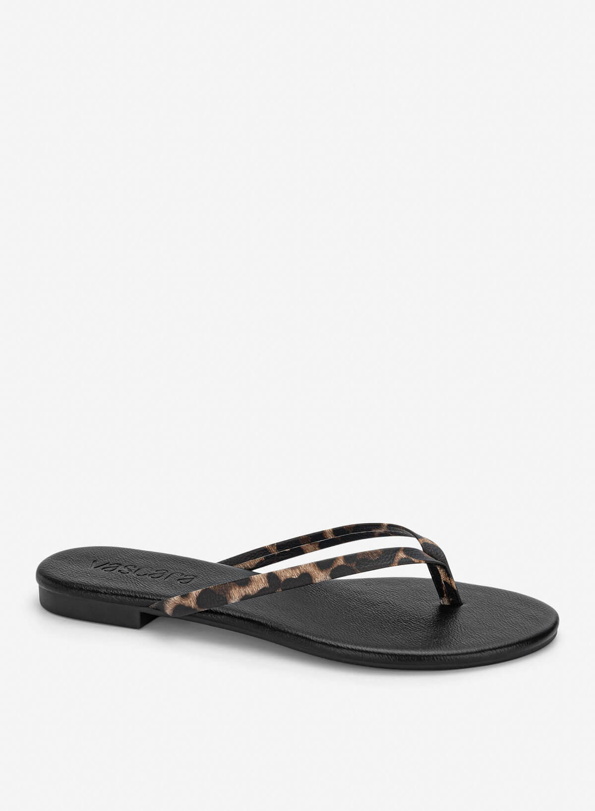 Leopard-Print Strap Flip-Flops - FLI 0213 - Leopard - vascara.com
