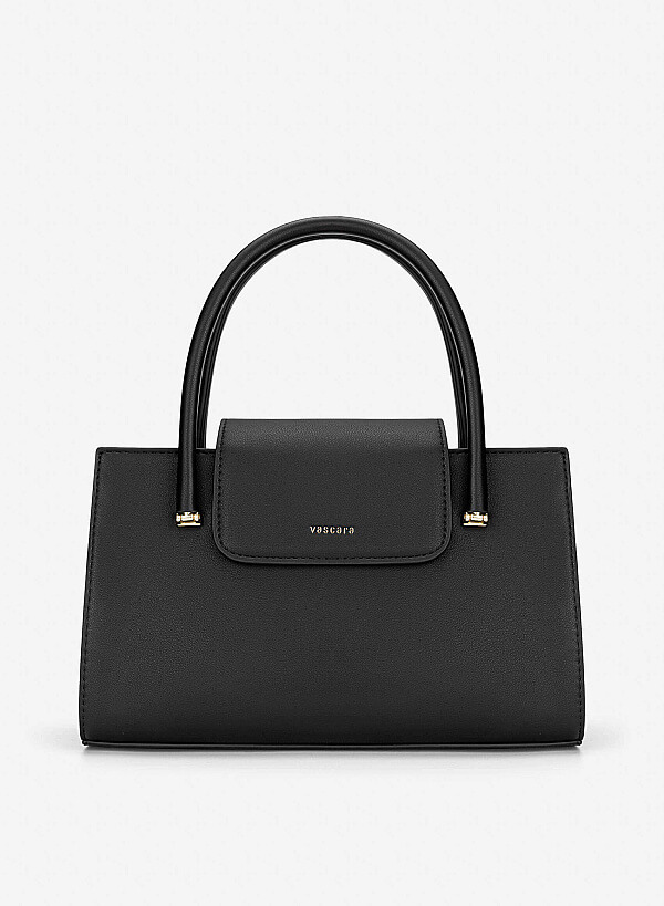 Metal Strap Saddle Bag - SAC 0339 - Black