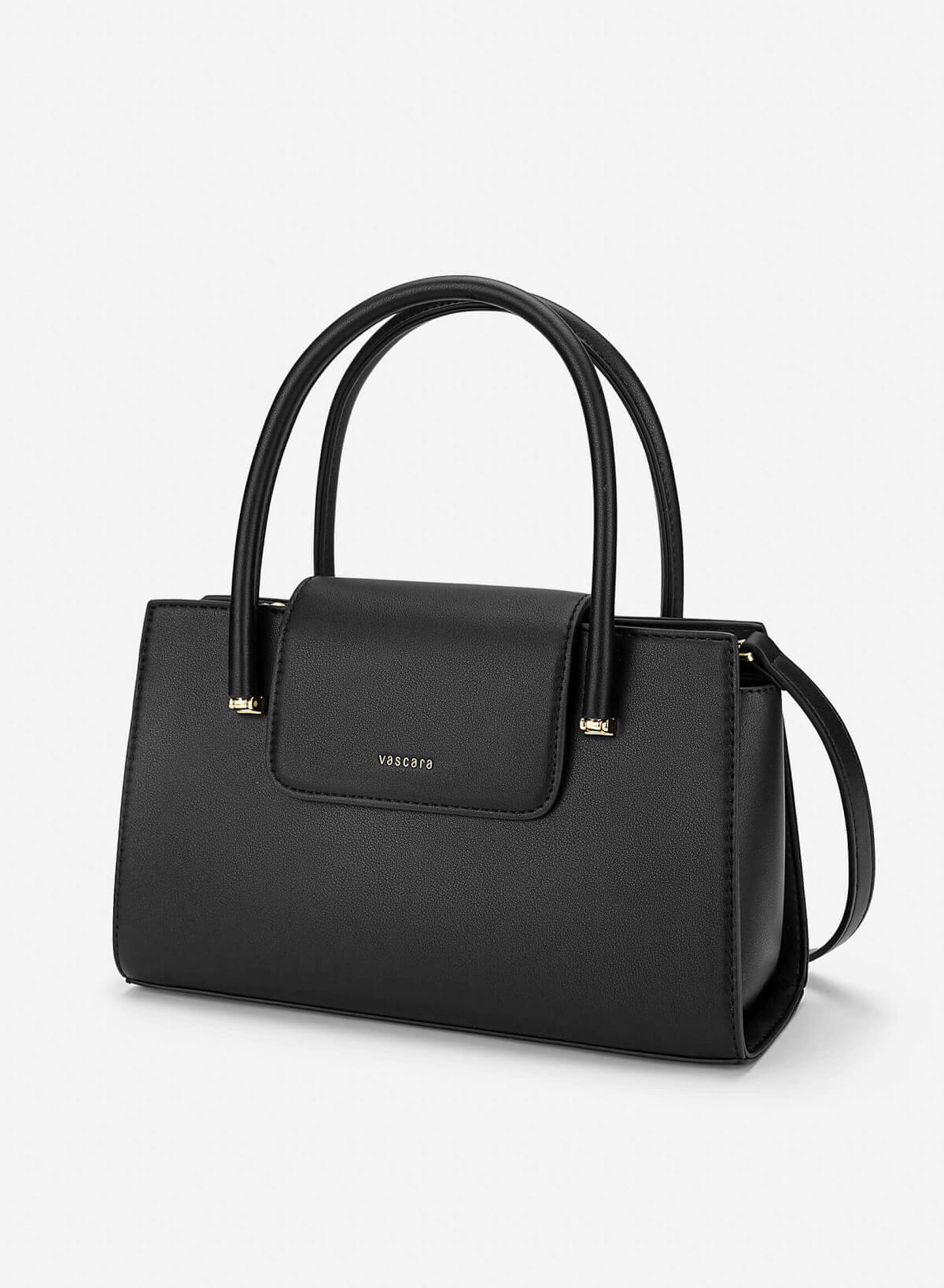 Metal Strap Saddle Bag - SAC 0339 - Black - vascara.com