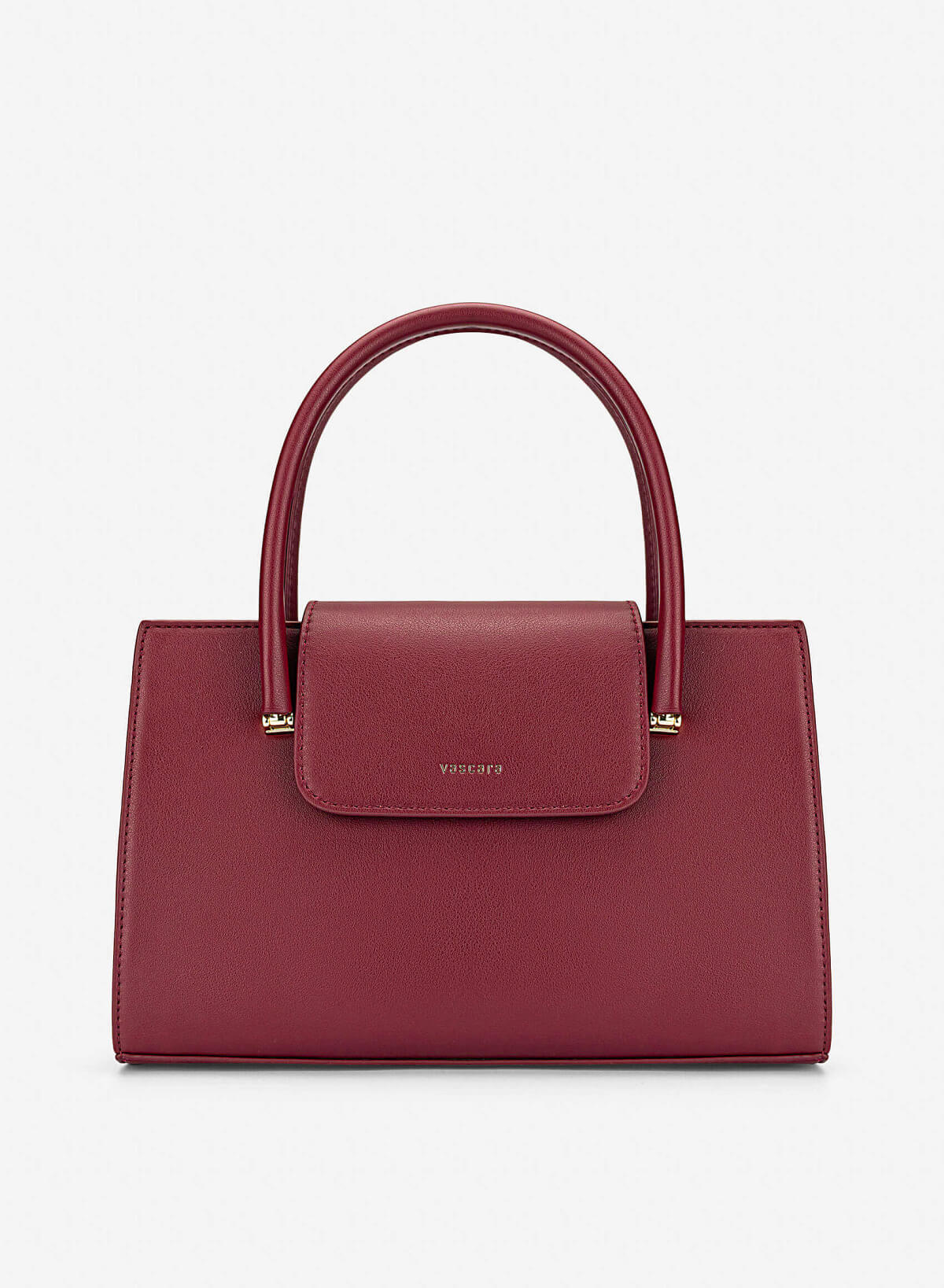 Metal Strap Saddle Bag - SAC 0339 - Bordeaux - VASCARA