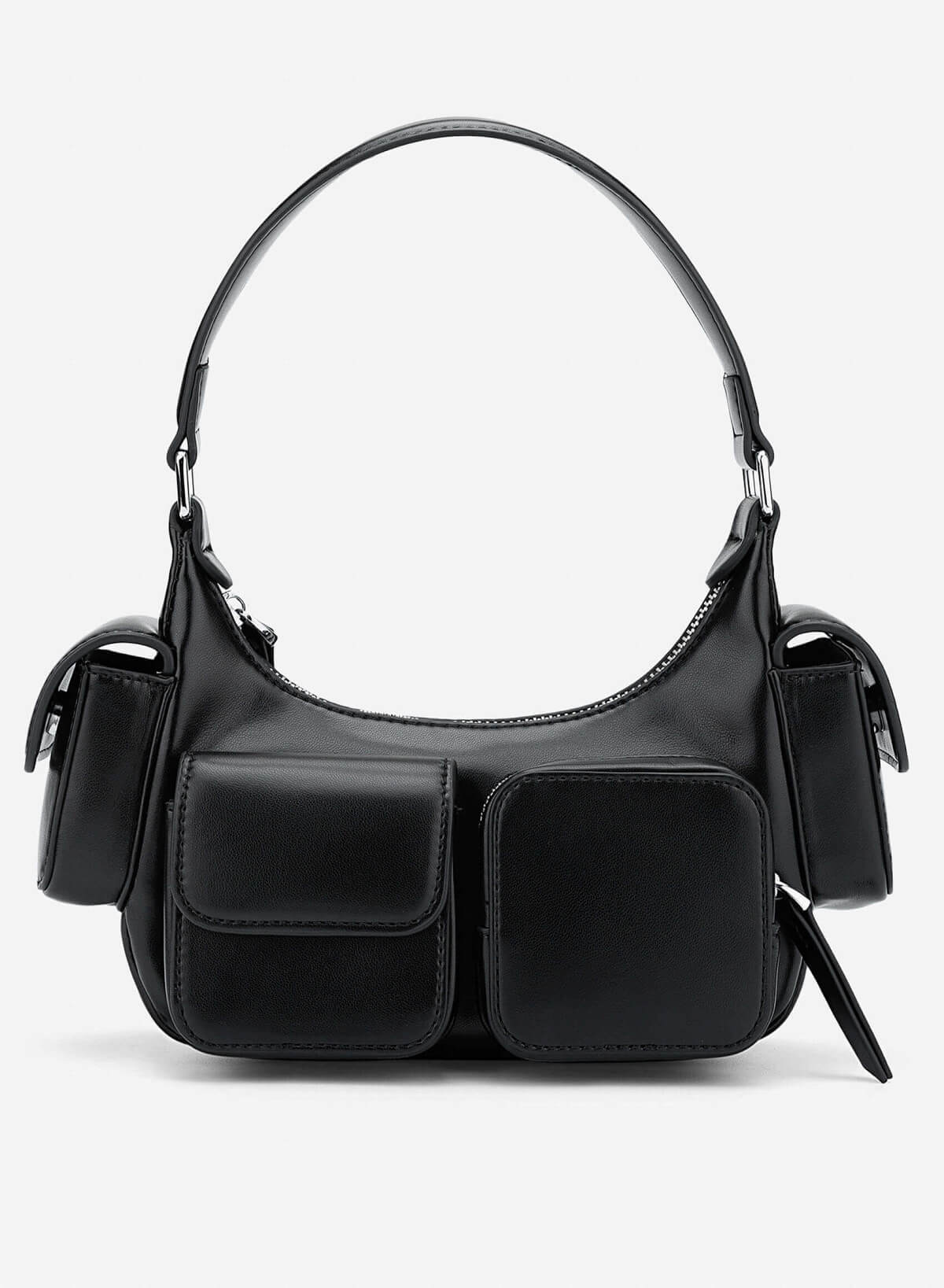 Mini Pocket Shoulder Bag - TTE 0181 - Black - VASCARA