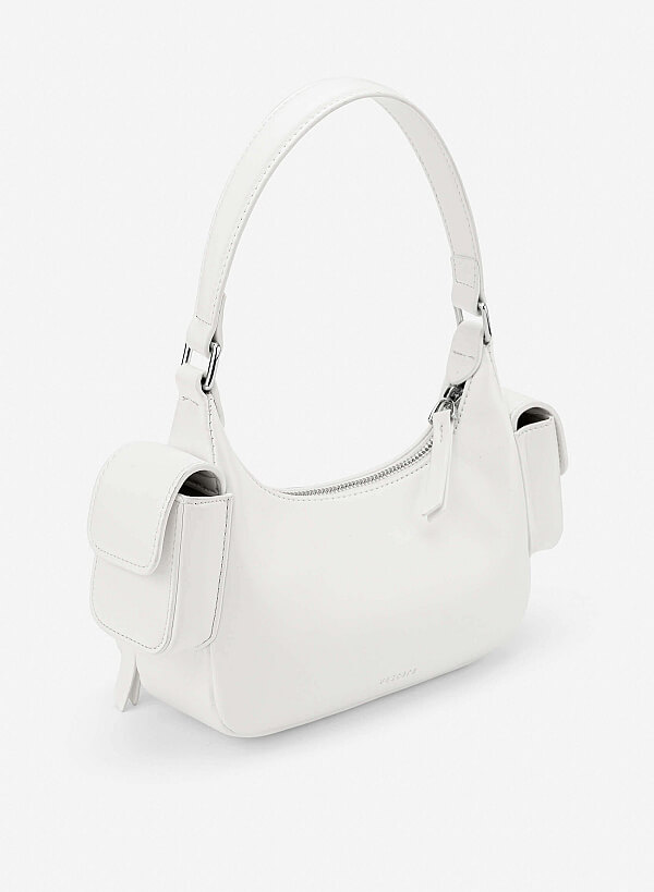 Mini Pocket Shoulder Bag - TTE 0181 - White - VASCARA