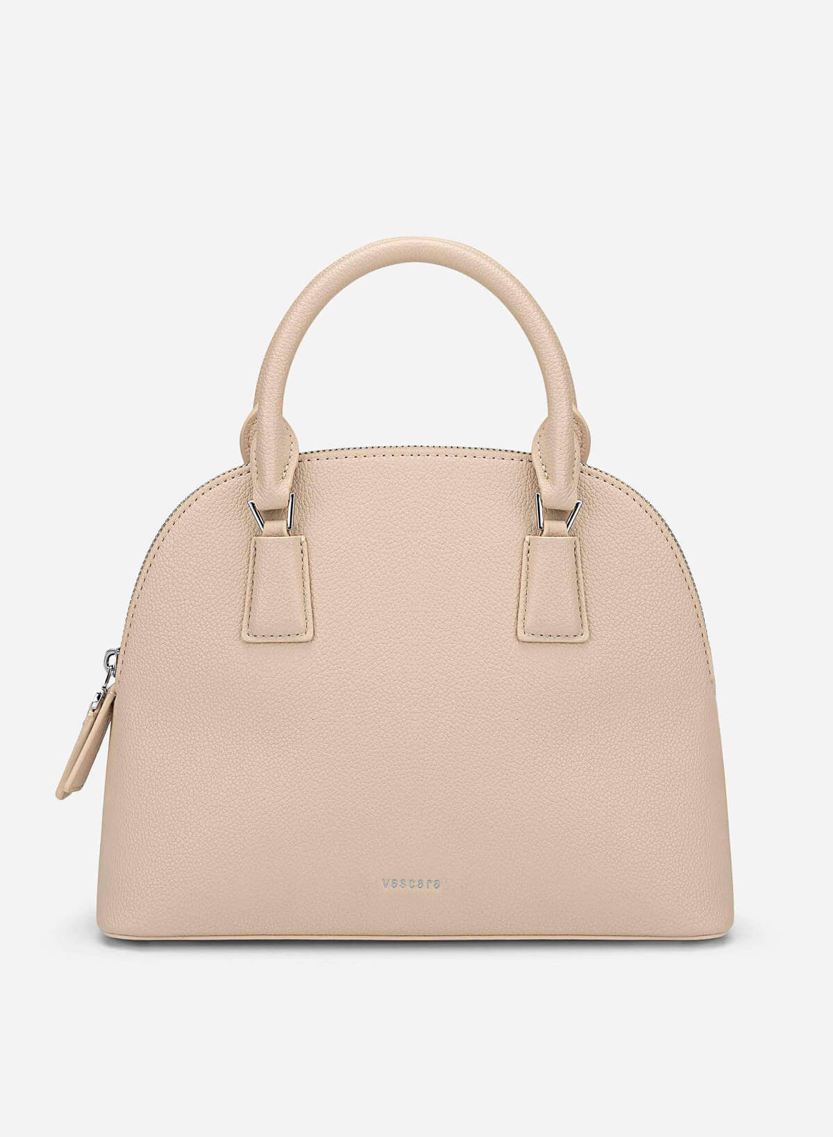 Minimal Trapezoid-Shaped Handbag - TTE 0192 - Cream - VASCARA