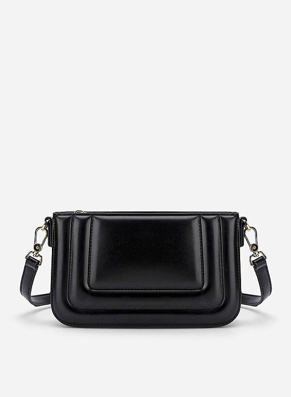 Padded Crossbody Bag - MES 0266 - Black