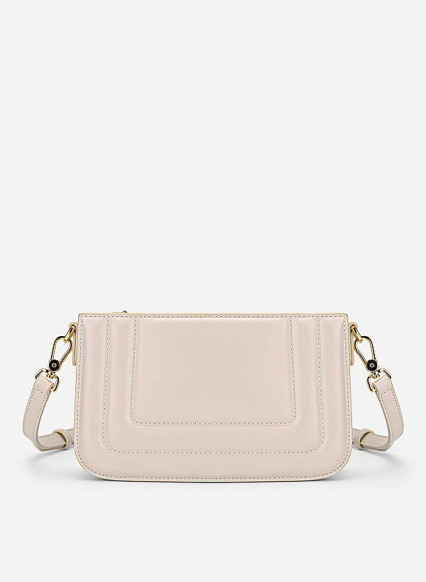 Padded Crossbody Bag - MES 0266 - Cream