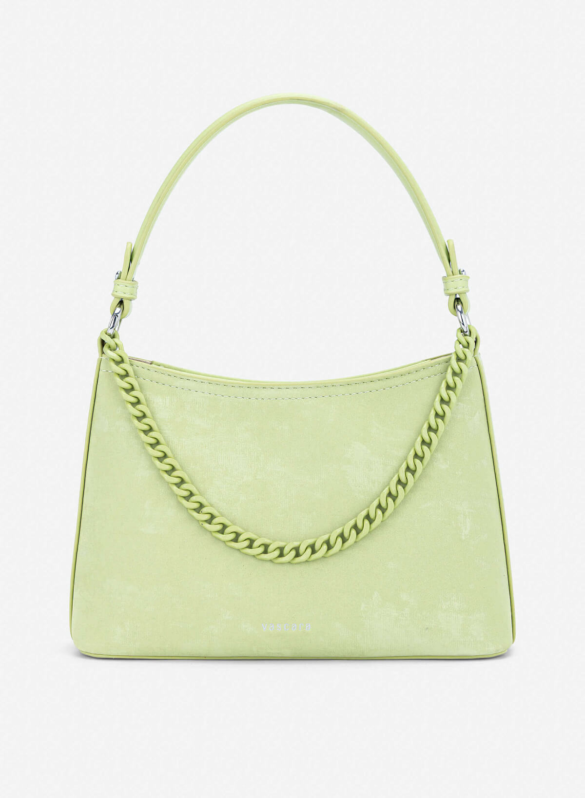 Tone-on-tone Chain Bucket Bag - TTE 0195 - Light Green - VASCARA