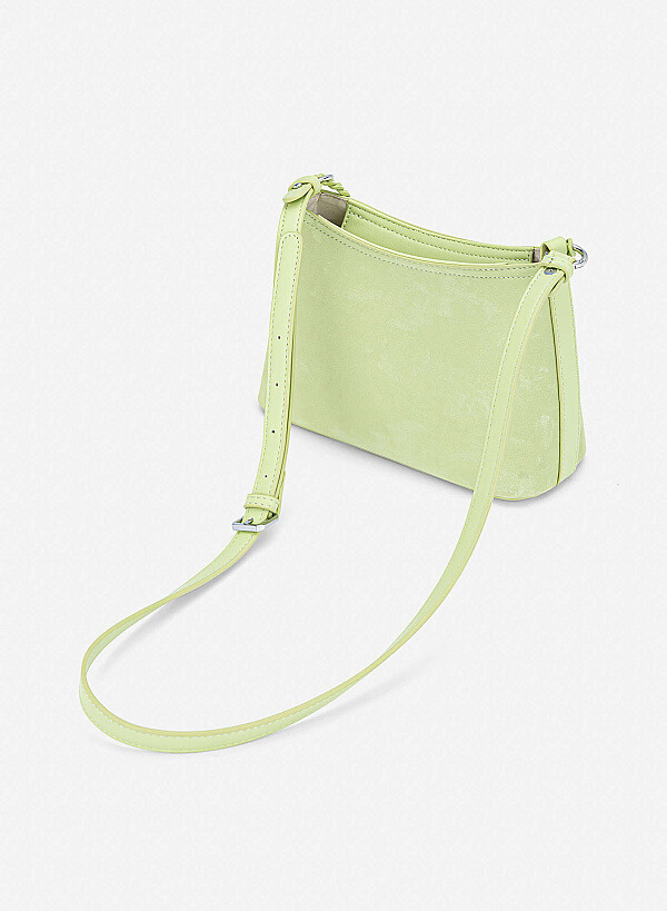 Tone-on-tone Chain Bucket Bag - TTE 0195 - Light Green - VASCARA