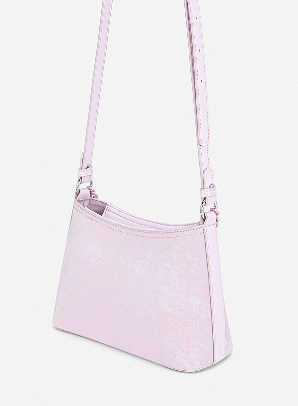 Tone-on-tone Chain Bucket Bag - TTE 0195 - Purple - VASCARA