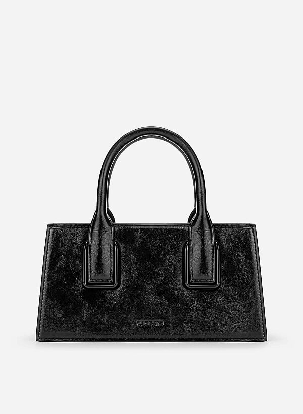 Tubular Strap Handbag - TTE 0190 - Black