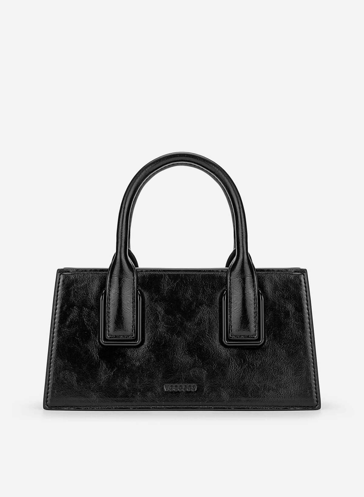 Tubular Strap Handbag - TTE 0190 - Black - VASCARA