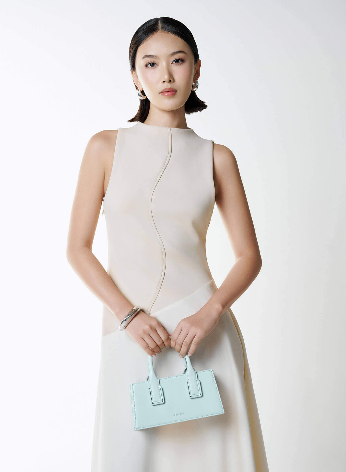 Tubular Strap Handbag - TTE 0190 - Mint - vascara.com