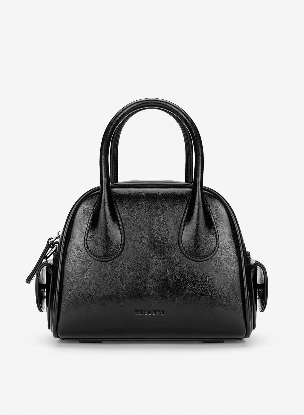Tubular Strap Mini Handbag - TTE 0197 - Black - VASCARA