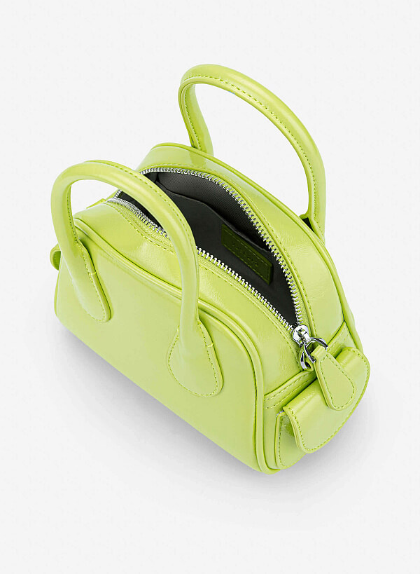 Tubular Strap Mini Handbag - TTE 0197 - Light Green - VASCARA