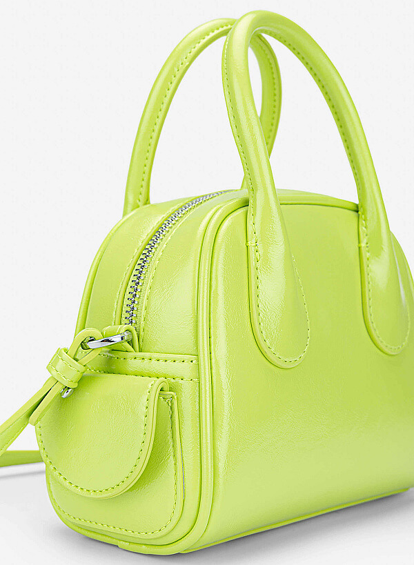 Tubular Strap Mini Handbag - TTE 0197 - Light Green - VASCARA