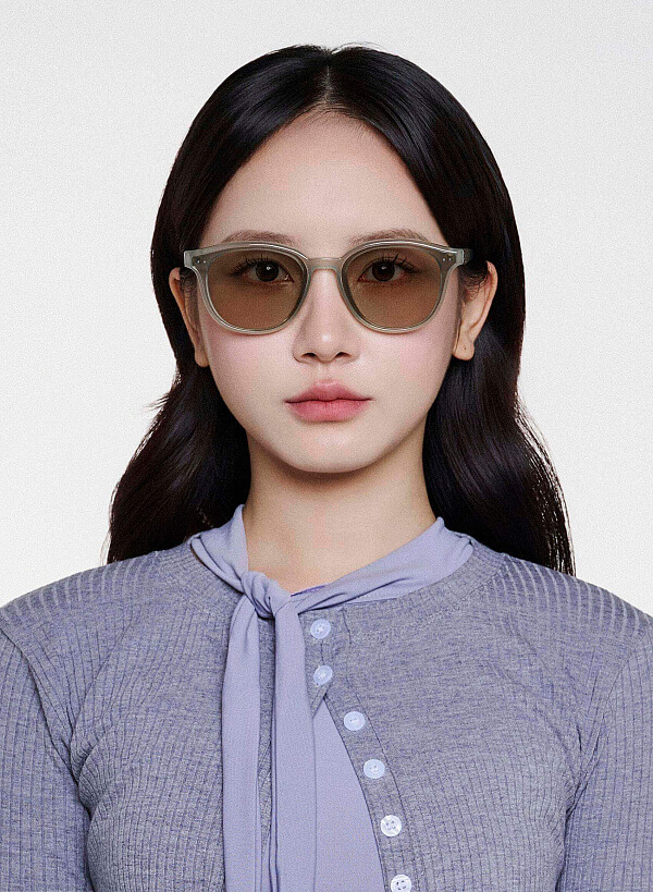 Kính mát dáng wayfarer Helen - WAY 0075 - Màu xanh lá - VASCARA