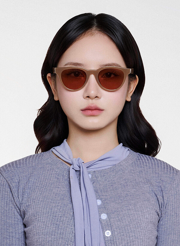 Kính mát dáng wayfarer Tiffany - WAY 0073 - Màu be - VASCARA