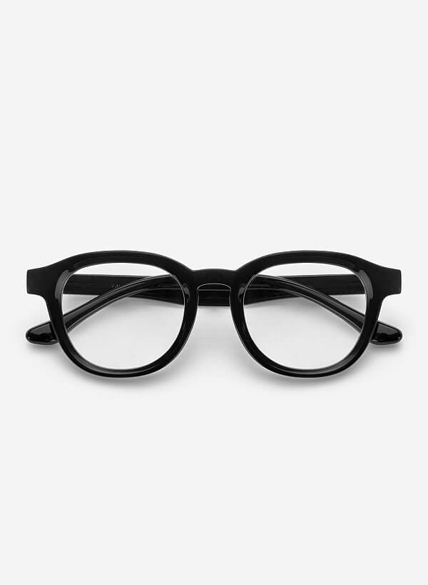Gọng kính dáng tròn Lora - ROU 0060 - Màu đen - VASCARA