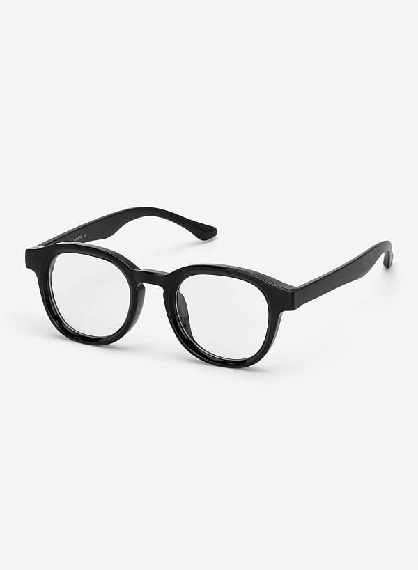Gọng kính dáng tròn Lora - ROU 0060 - Màu đen - VASCARA