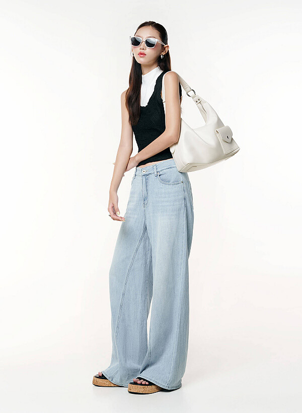 Guốc mules flatform - GXG 0063 - Màu đen - VASCARA