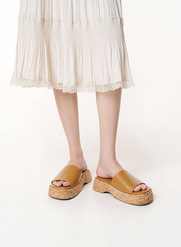 Guốc mules flatform