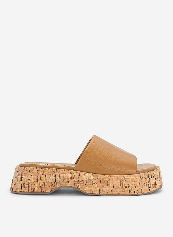 Guốc mules flatform