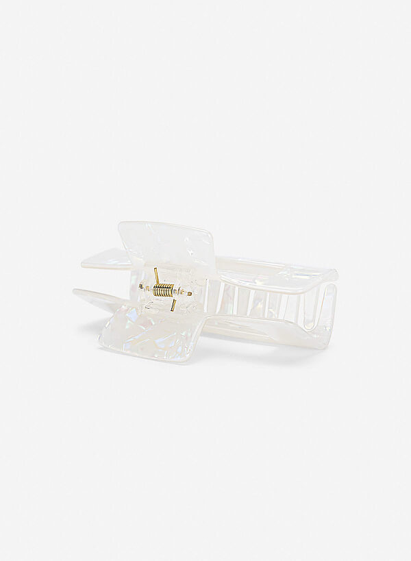 Kẹp tóc hiệu ứng xà cừ - ACC 0031 - Màu trắng - VASCARA