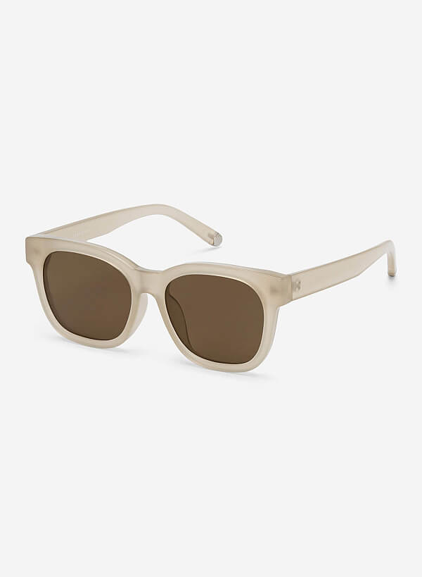 Kính mát dáng wayfarer Gina - WAY 0074 - Màu be - VASCARA
